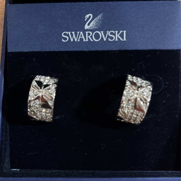 Swarovski hoop earrings silver - Picture 4 of 4
